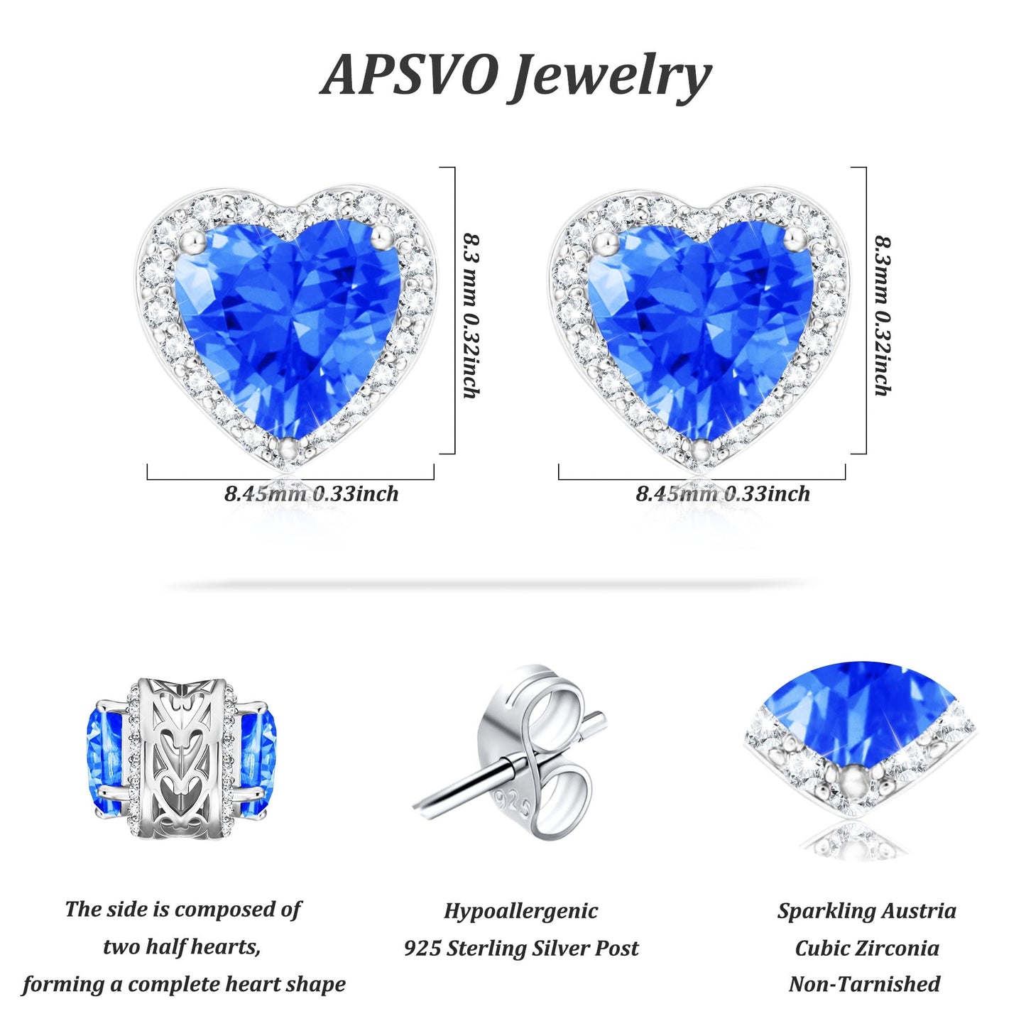 18K White Gold Plated" and "S925 Sterling Silver" are prioritized early for SEO and trust-building