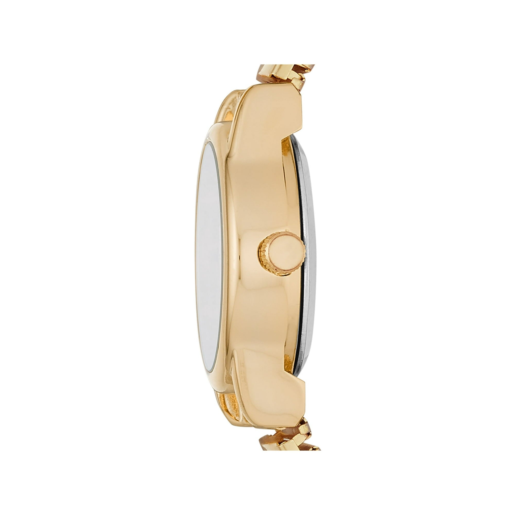 Time & Tru Women's Wristwatch: Gold Tone Oval Case, Easy Read Dial, Expansion Band (FMDOTT008)
