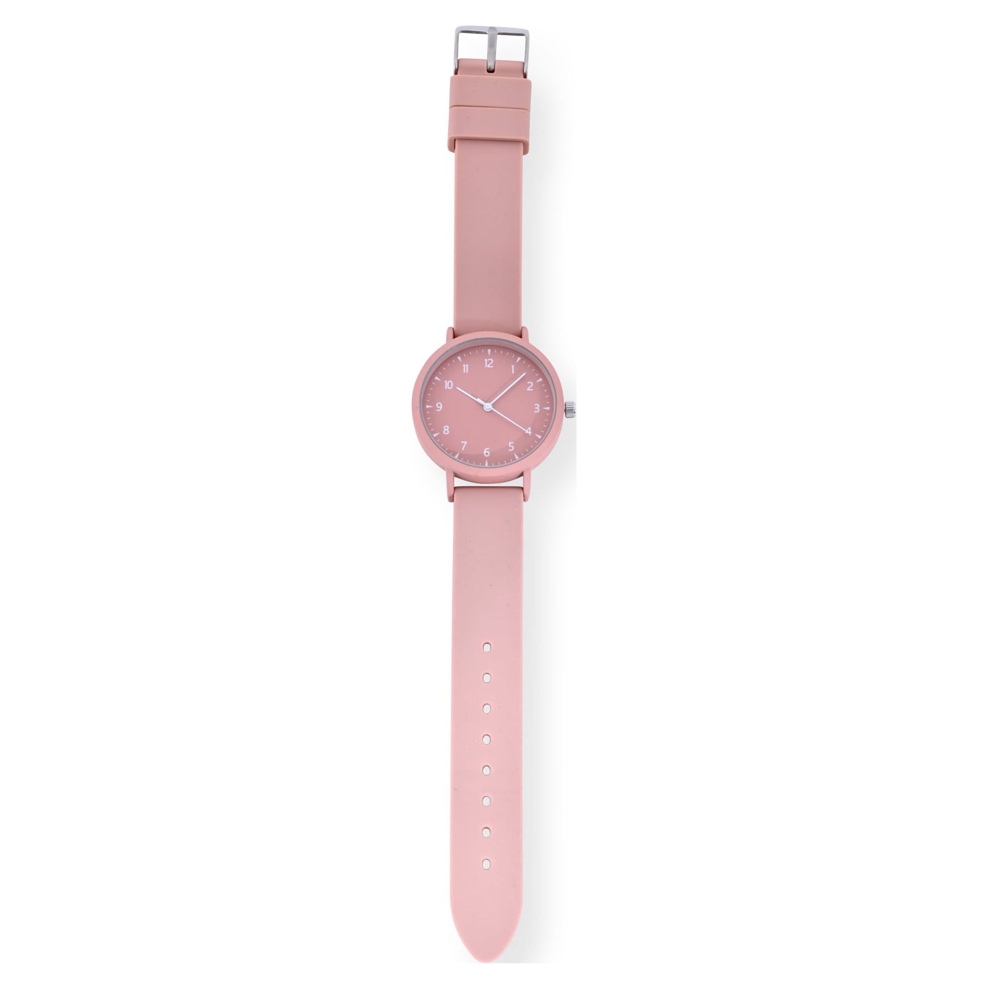 Time and Tru Adult Unisex Analog Watch in Pink and Silicone Band (42000WML)