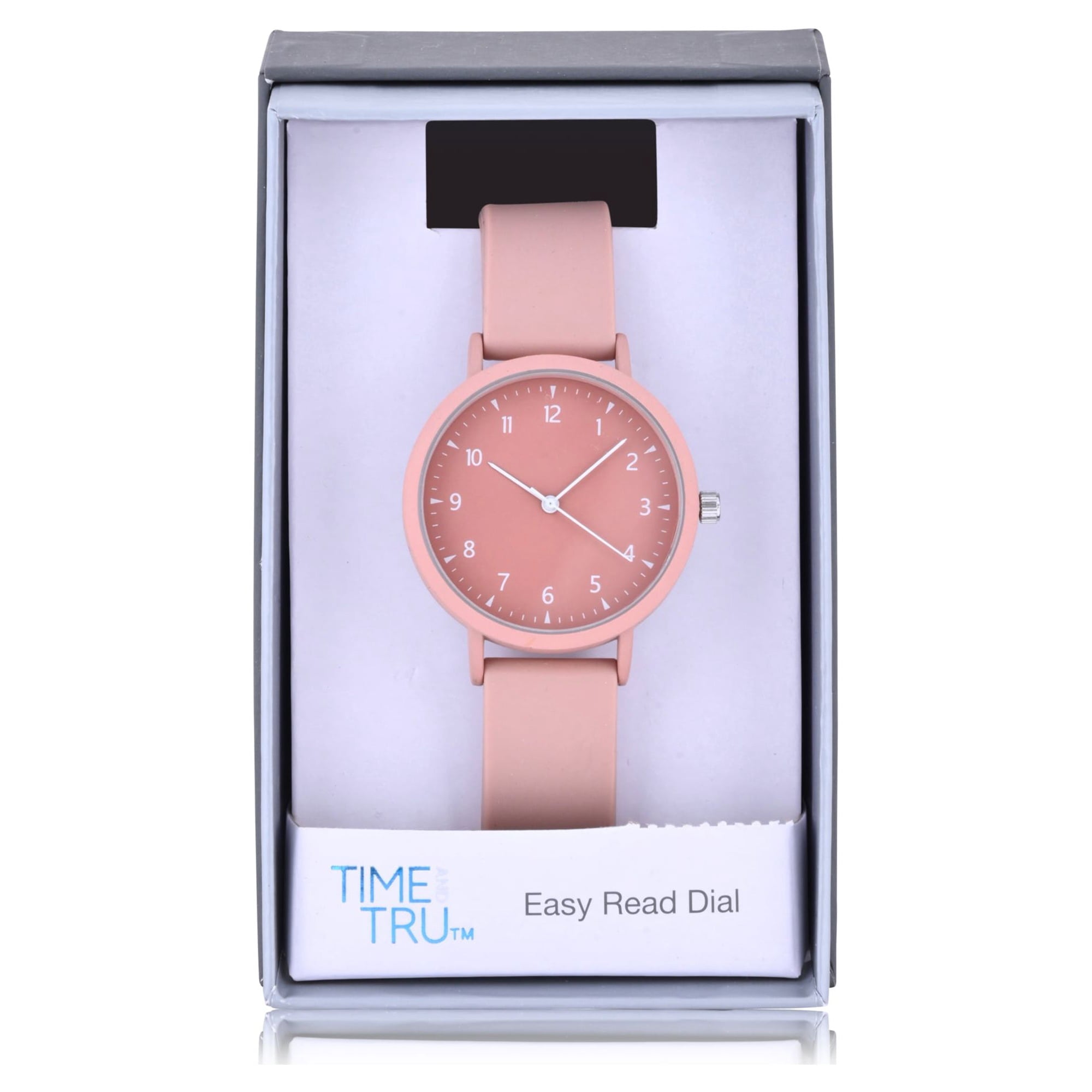 Time and Tru Adult Unisex Analog Watch in Pink and Silicone Band (42000WML)