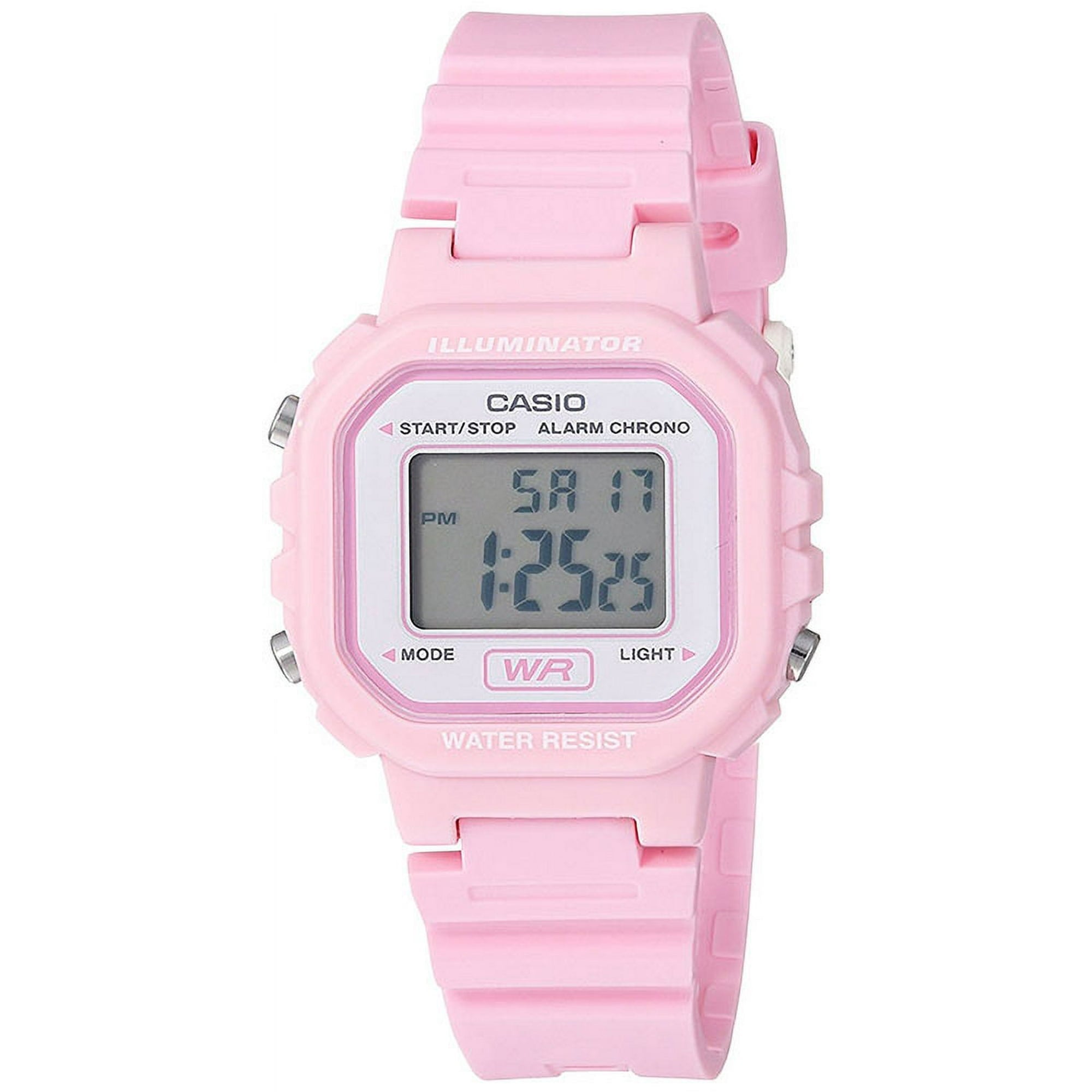 Casio Women's Digital Casual Watch, Pink/White LA20WH-4A1