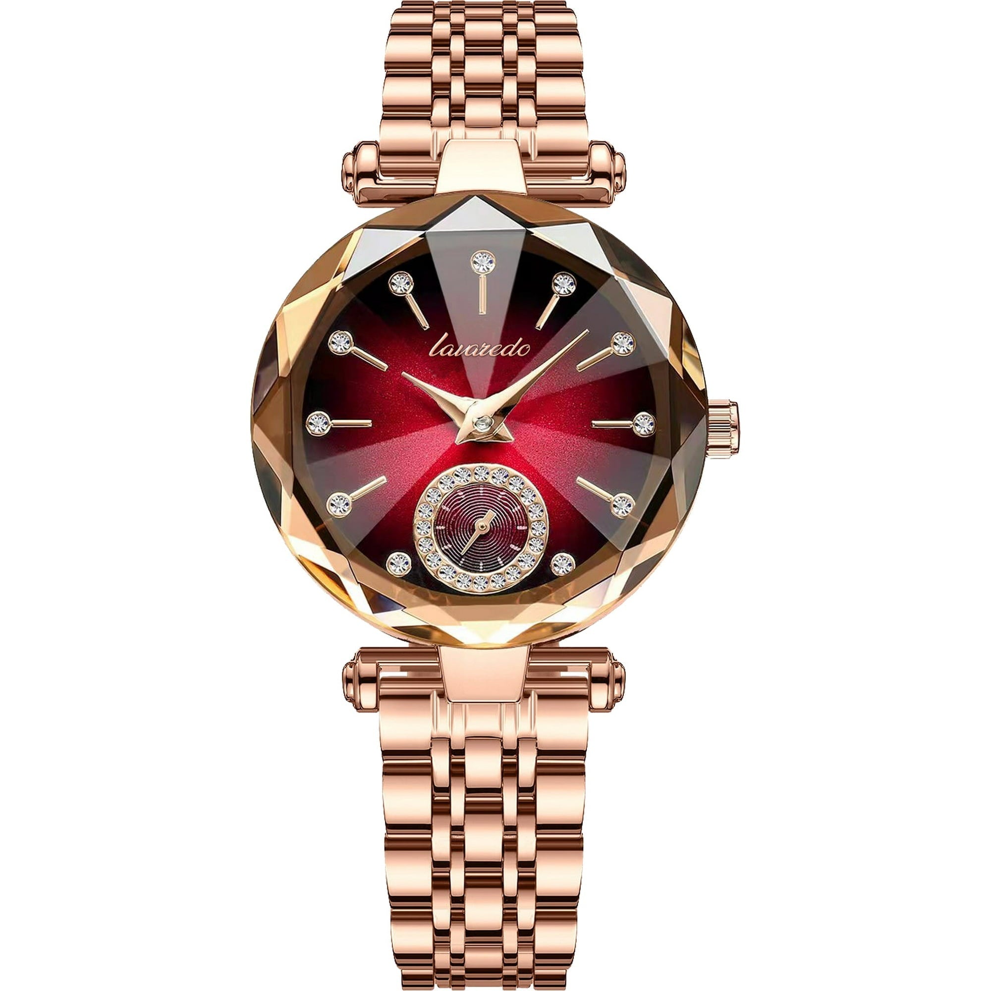 Women Watch Fashion Diamond Analog Quartz Wristwatches Luxury Ladies Watch with Stainless Steel Band Waterproof Wristwatches Gift for Women