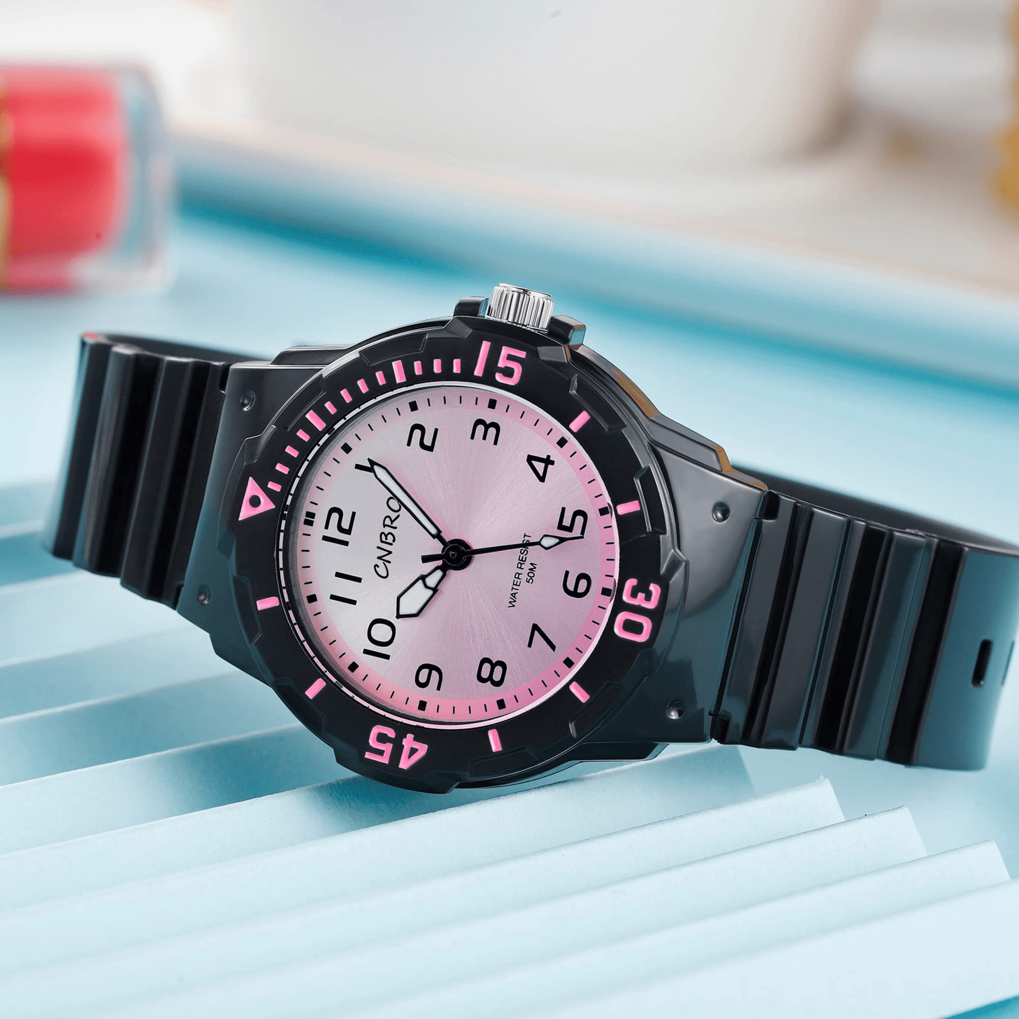 Findtime Women's Wrist Watches Nurse Watches with Second Hand for Women Waterproof Easy Read Dial Minimalist Basic Watch Luminous Nursing Watch for Women Gold Black Green White Pink