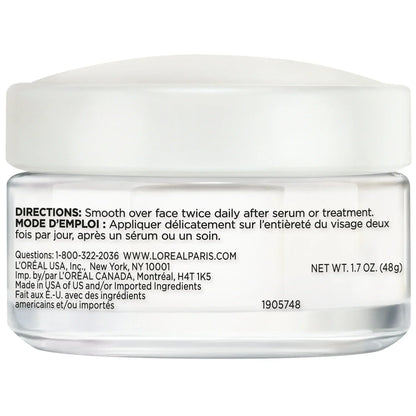 L'Oreal Paris Hydra-Renewal Continuous Facial Moisturizer for Dry Sensitive Skin, 1.7 oz